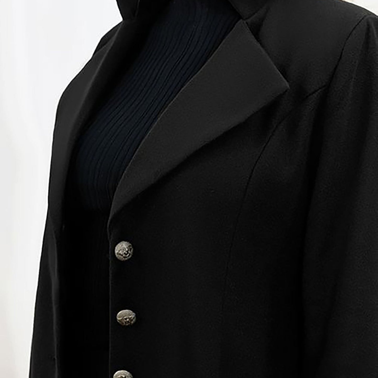 Long-Sleeved Wool Coat